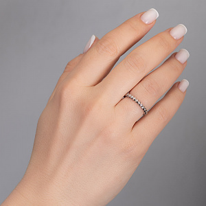 Золота обручка з цирконіями (2б_к-275) фотографія