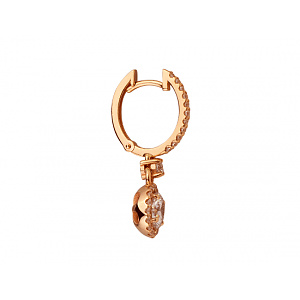 Золотые серьги с фианитами (кубическим цирконием) (1б_с-289) фотография