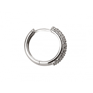 Золотые серьги с цирконием куб. (01-18375396) фотография