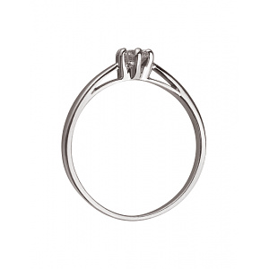 Золота каблучка з діамантом (01-200365396) фотографія