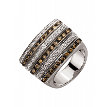 Золота каблучка з діамантами