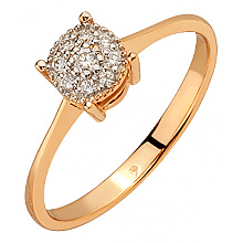 Золотое кольцо с бриллиантами (01-200575996)