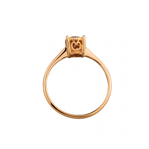 Золотое кольцо с бриллиантами (01-200575996) фотография