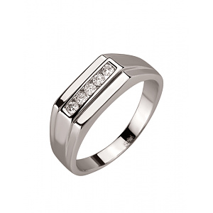 Золотое  кольцо с бриллиантами (01-200602996) фотография