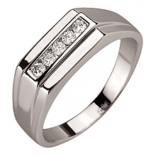 Золотое  кольцо с бриллиантами (01-200602996)