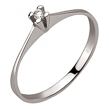 Золотое кольцо с бриллиантом (01-200805896)