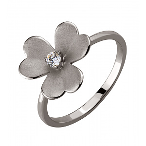 Золотое кольцо с фианитом (2б_к-206) фотография