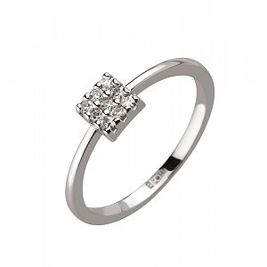 Золота каблучка з діамантами (2б_к-264) картинка Золота каблучка з діамантами (2б_к-264) фотографія