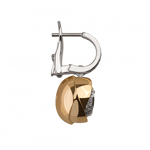 Золоті сережки з діамантами (4б_с-154) фотографія