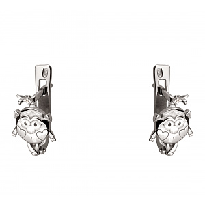 Золоті сережки з фіанітами (2б_с-274) фотографія