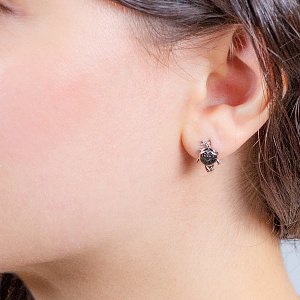 Золоті сережки з фіанітами (2б_с-274) фотографія