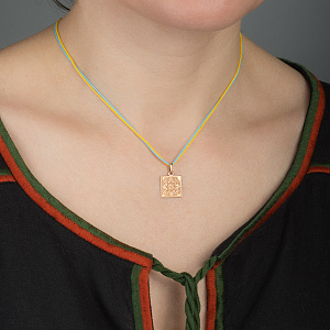 Золотий кулон «Здоров'я» (1б_п-261) фотографія