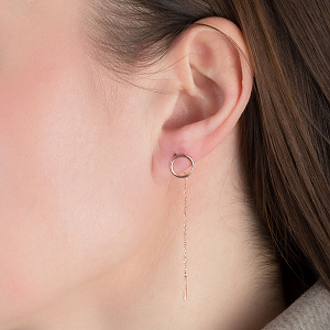 Золоті сережки  (1с272/00б) фотографія