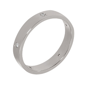 Золотое обручальное кольцо  с бриллиантами (2к-168) фотография