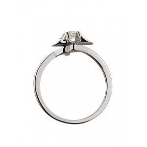 Золотое кольцо с бриллиантом (01-18453397) фотография