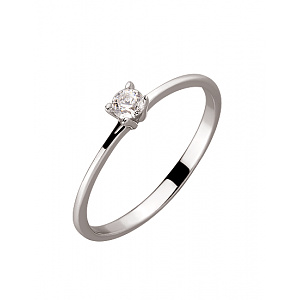 Золота каблучка з цирконієм куб. (01-19333997) фотографія