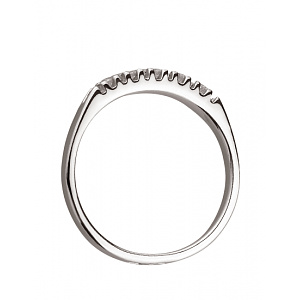 Золота каблучка з діамантами (01-200443797) фотографія