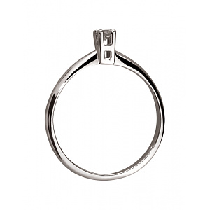 Золота каблучка з діамантом (01-200462097) фотографія