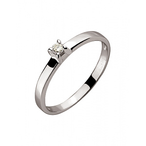 Золота каблучка з діамантом (01-200510797) фотографія