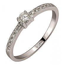 Золота каблучка з діамантами (01-200590097)