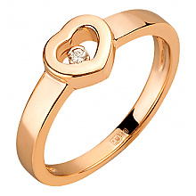 Золота каблучка з діамантом (01-200616897)