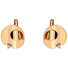 Золоті сережки з фіанітом (цирконієм куб.) (01-200755497)