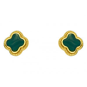 Золотые серьги с емаль (01-200788497) фотография