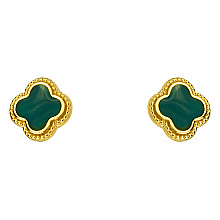 Золотые серьги с емаль (01-200788497)