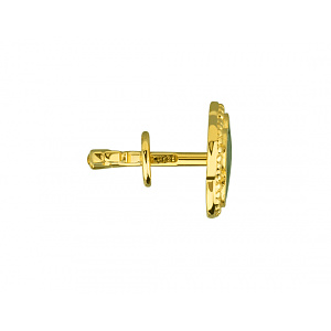 Золотые серьги с емаль (01-200788497) фотография