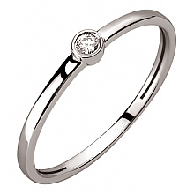 Золотое кольцо с бриллиантом (01-200805897)