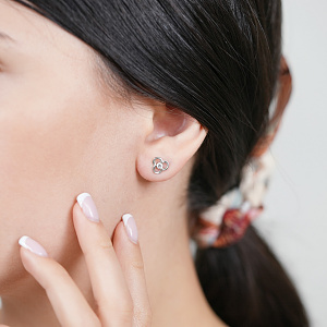 Золотые серьги  (2б_с-076) фотография