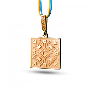 Золотой кулон «Довголіття» (1б_п-239) фотография