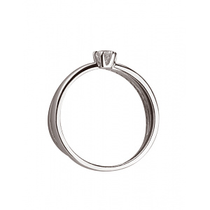 Золотое кольцо с цирконием куб. (01-200087498) фотография