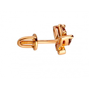Золотые серьги с гранатами (01-200358698) фотография