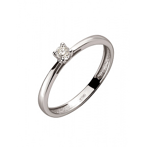 Золота каблучка з діамантом (01-200510798) фотографія