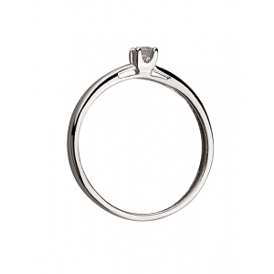 Золота каблучка з діамантом (01-200510798) фотографія