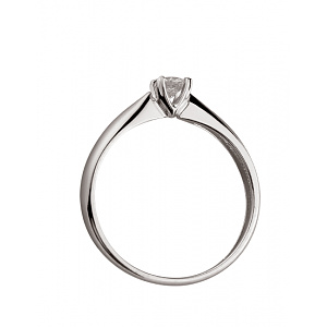 Золота каблучка з діамантом (01-200535098) фотографія