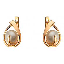 Золотые серьги с жемчугом (01-200563598) Золотые серьги с жемчугом (01-200563598)