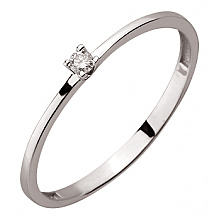 Золота каблучка з діамантом (01-200566898)