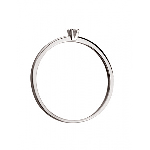 Золота каблучка з діамантом (01-200566898) фотографія