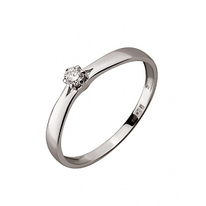 Золотое кольцо с бриллиантом (01-200569598) фотография