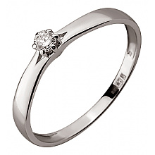 Золотое кольцо с бриллиантом (01-200569598)