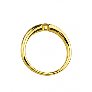 Золота каблучка з діамантом (01-200633398) фотографія