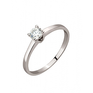 Золота каблучка з діамантом (01-200769698) фотографія