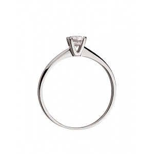 Золота каблучка з діамантом (01-200769698) фотографія