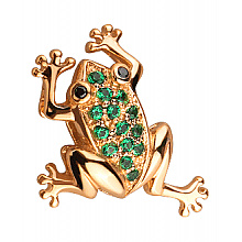 Золотой кулон с фианитом (цирконием куб.) (01-200816098)