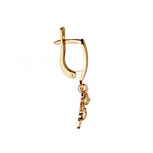 Золотые серьги с топазами (1б_с-244) фотография