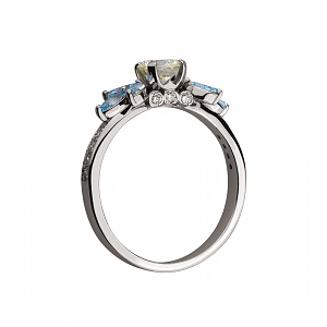 Золота каблучка  (2б_к-184) фотографія