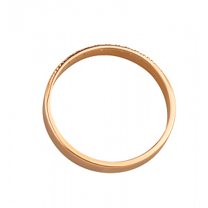 Золотое обручальное кольцо  с бриллиантами (1б_к-308) фотография