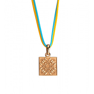 Золотой кулон «Кохання» (1б_п-262) фотография